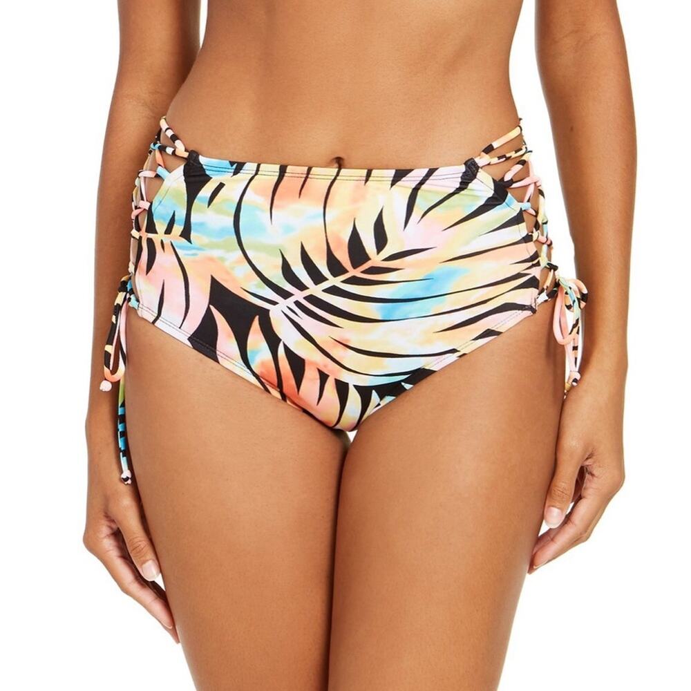 Sundazed PALM Print Stella High-Waist Swim Bottom